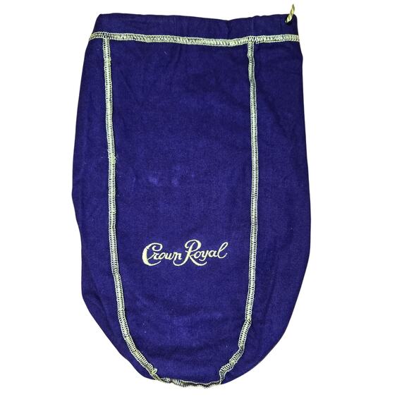 Lot of 5 Different Sizes Crown Royal Bags 13", 10", 9" Purple with Gold Pulls - Picture 1 of 8